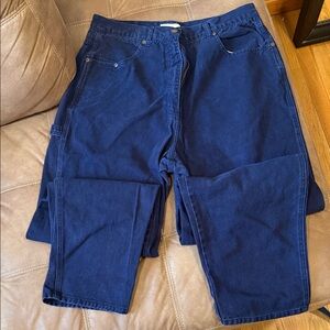 Christopher & Banks Women's Navy Straight Leg Pants